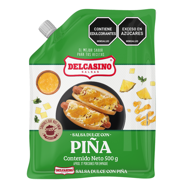 DELCASINO_SALSA DULCE CON PIÑA_500 g_Bolsa_1000X1000 (1)