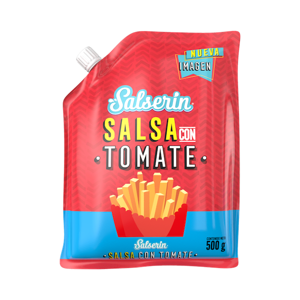 Salserin salsa con tomate bolsa 500 g